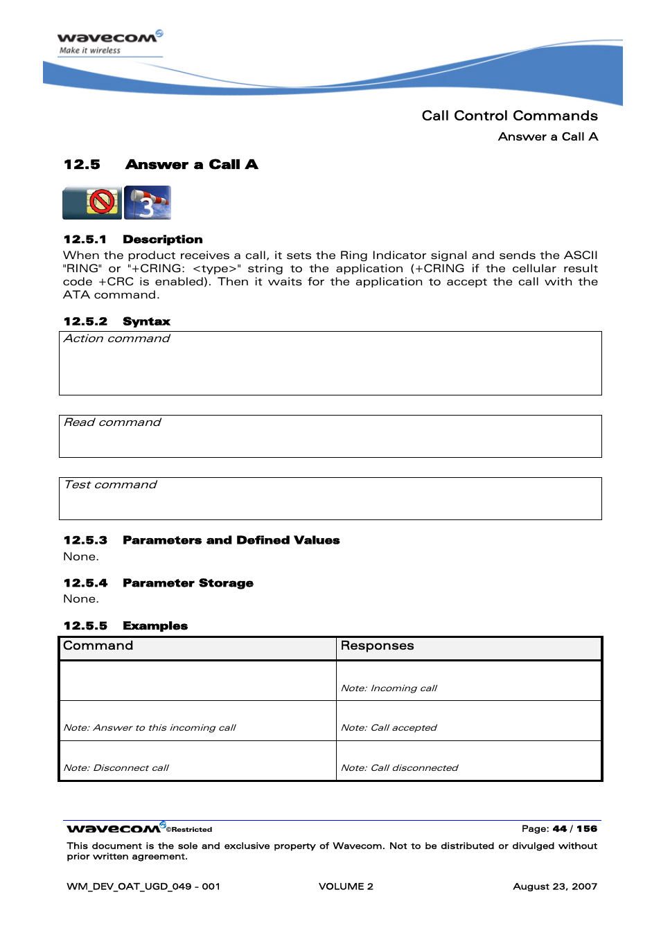 Answer a call a | Rainbow Electronics FARGO MAESTRO 100 (with TCP_IP) User Manual | Page 234 / 787