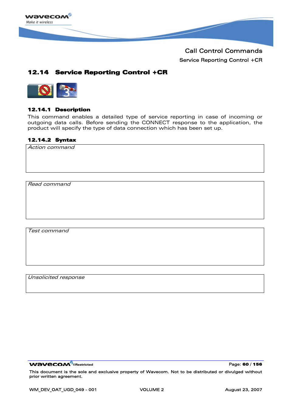 Service reporting control +cr | Rainbow Electronics FARGO MAESTRO 100 (with TCP_IP) User Manual | Page 250 / 787