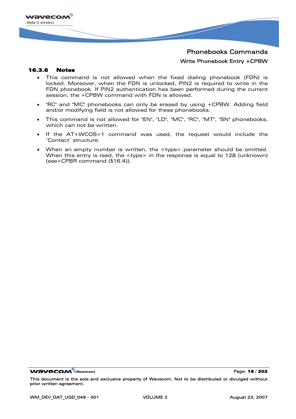 Phonebooks commands | Rainbow Electronics FARGO MAESTRO 100 (with TCP_IP) User Manual | Page 364 / 787