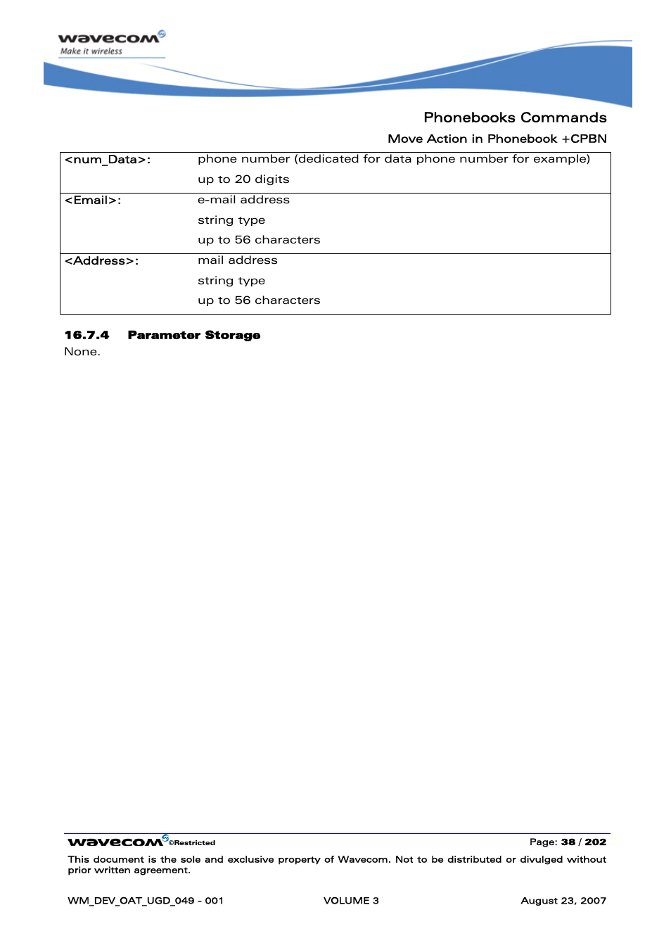 Phonebooks commands | Rainbow Electronics FARGO MAESTRO 100 (with TCP_IP) User Manual | Page 384 / 787