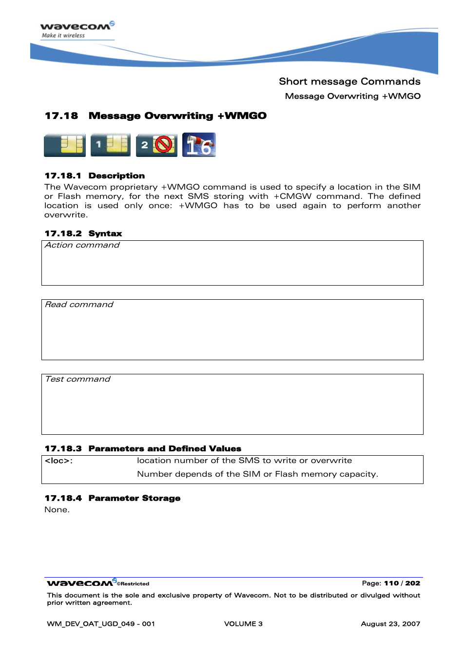 Message overwriting +wmgo | Rainbow Electronics FARGO MAESTRO 100 (with TCP_IP) User Manual | Page 456 / 787