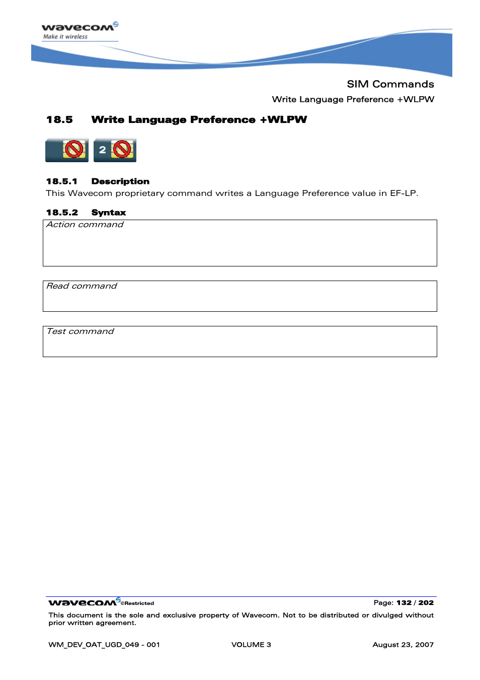 Write language preference +wlpw | Rainbow Electronics FARGO MAESTRO 100 (with TCP_IP) User Manual | Page 478 / 787