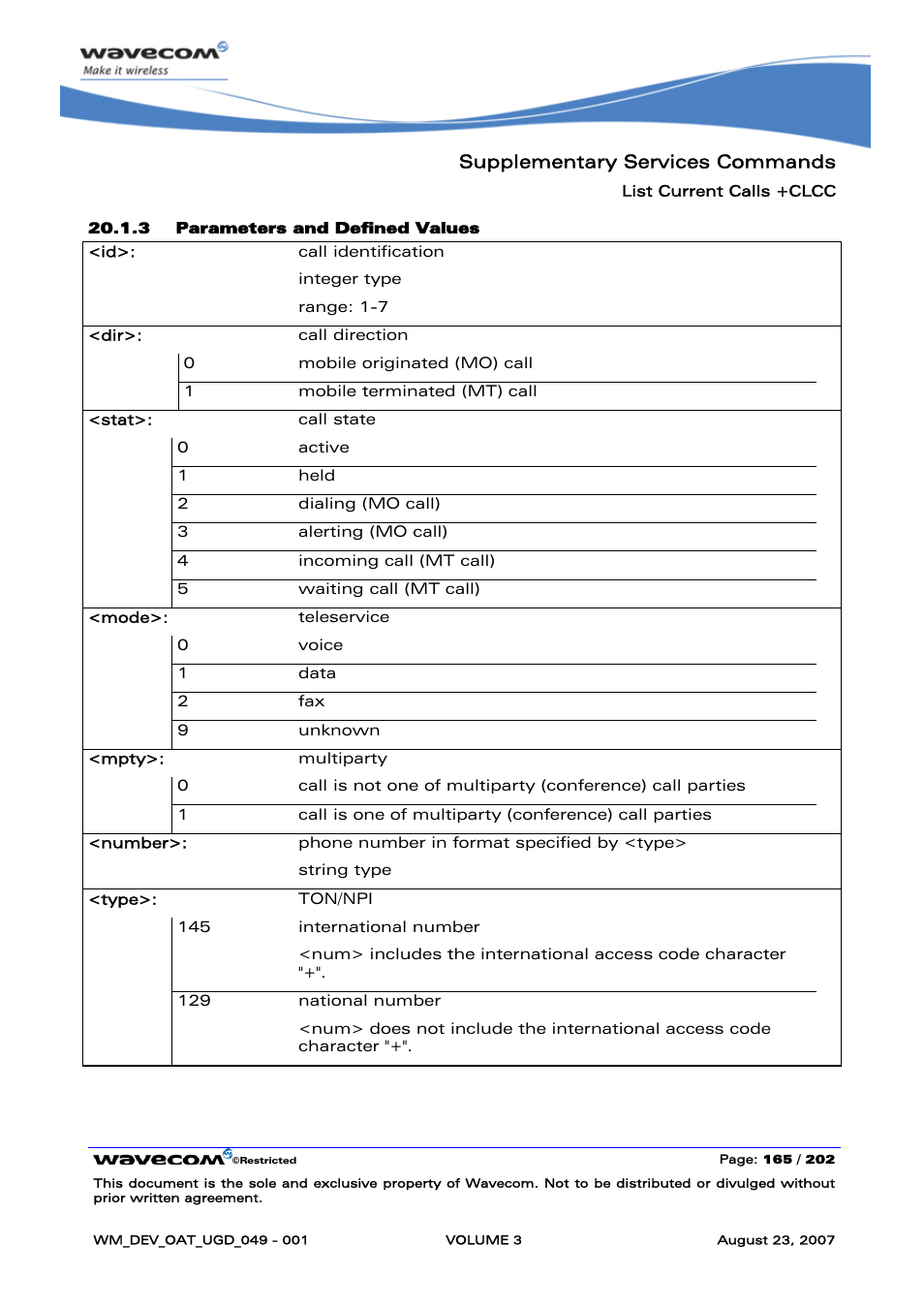 Supplementary services commands | Rainbow Electronics FARGO MAESTRO 100 (with TCP_IP) User Manual | Page 511 / 787