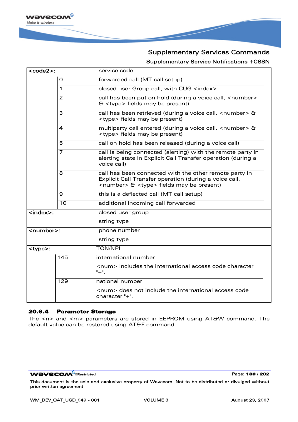 Supplementary services commands | Rainbow Electronics FARGO MAESTRO 100 (with TCP_IP) User Manual | Page 526 / 787