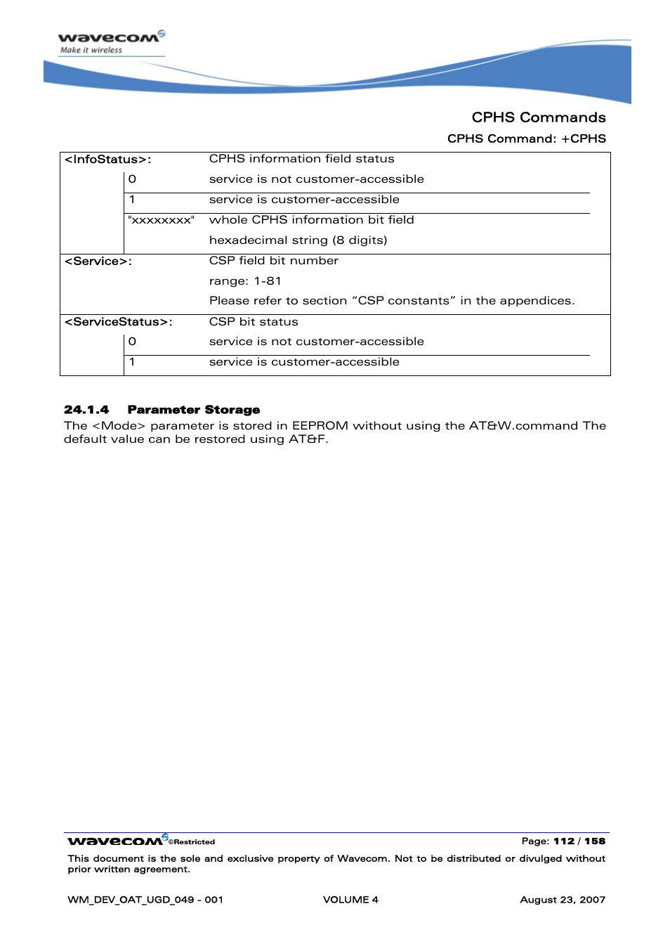 Cphs commands | Rainbow Electronics FARGO MAESTRO 100 (with TCP_IP) User Manual | Page 660 / 787