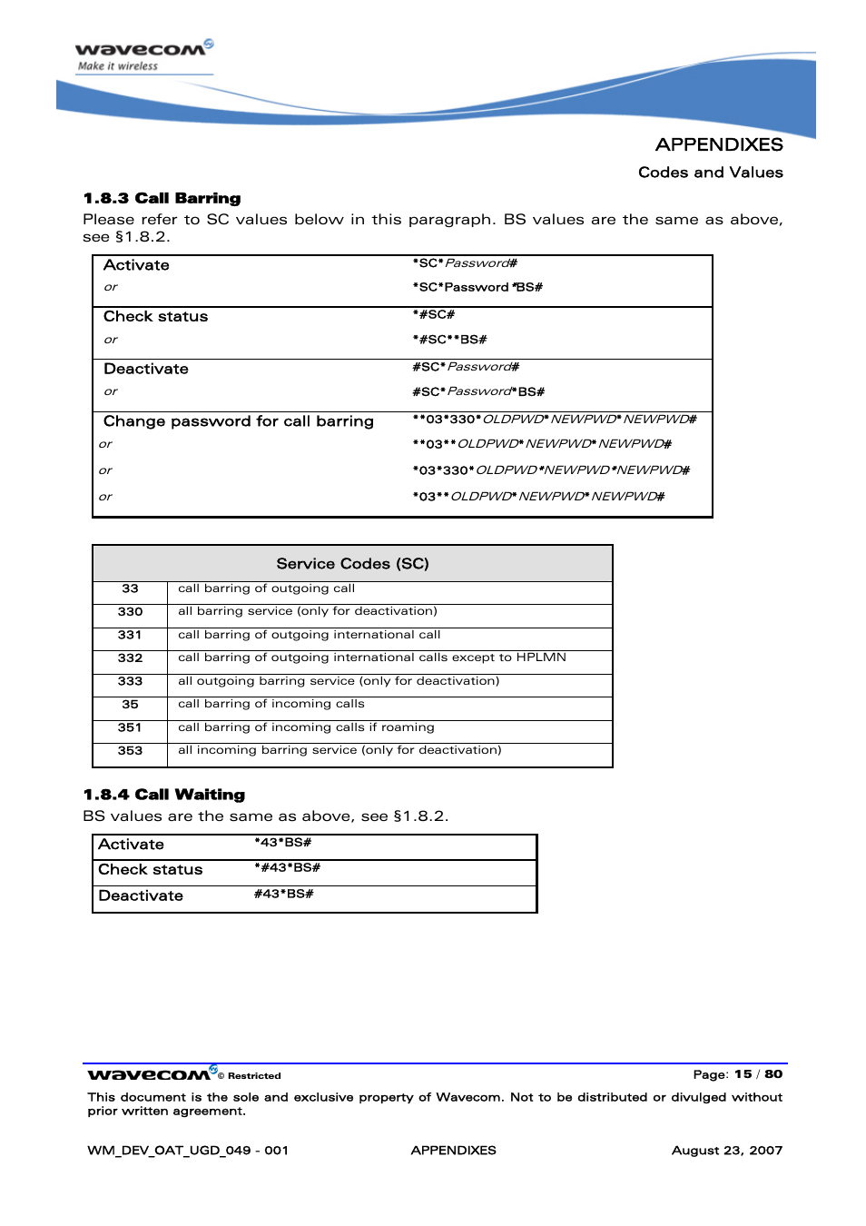 Appendixes | Rainbow Electronics FARGO MAESTRO 100 (with TCP_IP) User Manual | Page 721 / 787