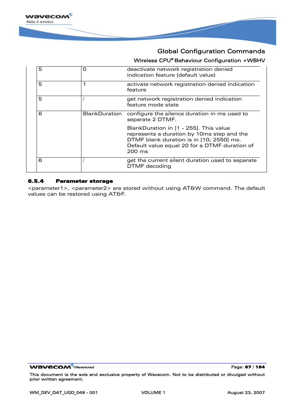 Global configuration commands | Rainbow Electronics FARGO MAESTRO 100 (with TCP_IP) User Manual | Page 73 / 787