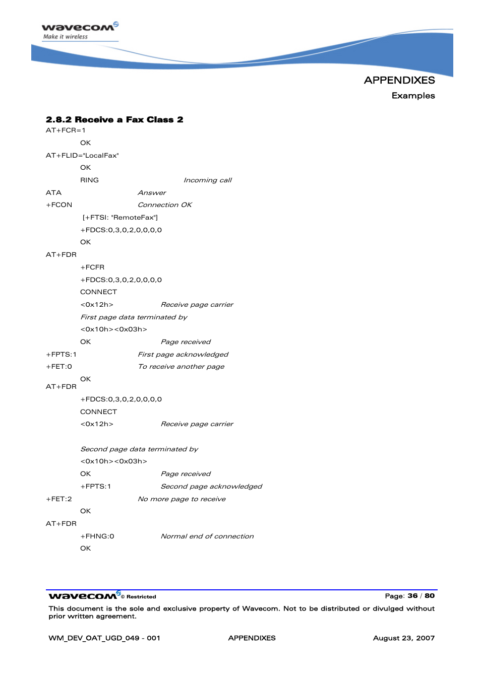 Appendixes | Rainbow Electronics FARGO MAESTRO 100 (with TCP_IP) User Manual | Page 742 / 787