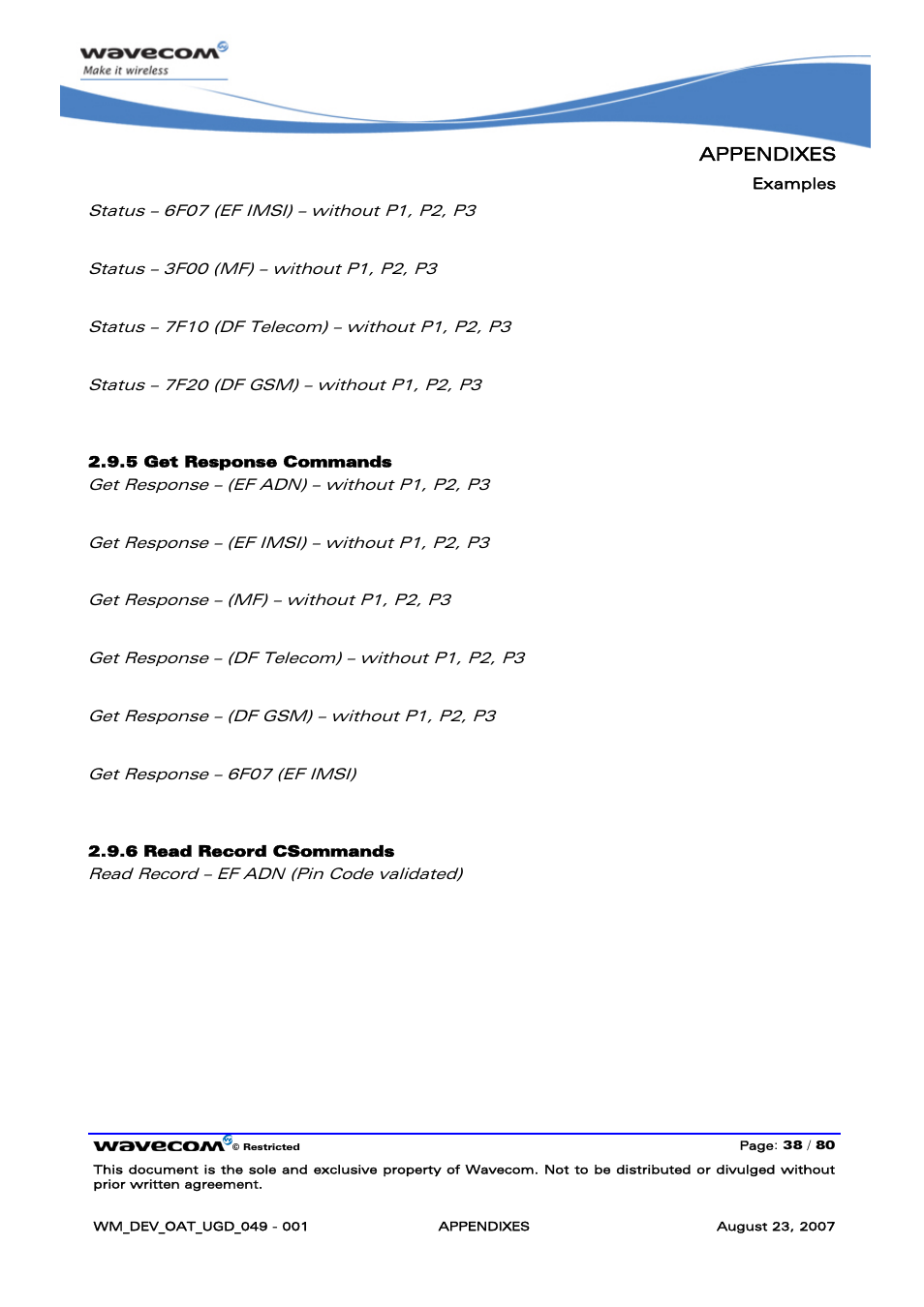 Rainbow Electronics FARGO MAESTRO 100 (with TCP_IP) User Manual | Page 744 / 787