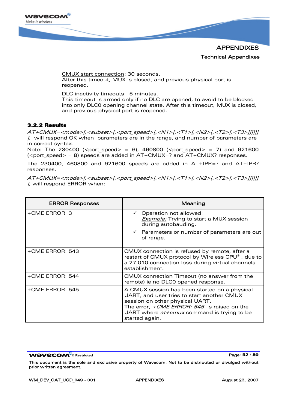 Appendixes | Rainbow Electronics FARGO MAESTRO 100 (with TCP_IP) User Manual | Page 758 / 787