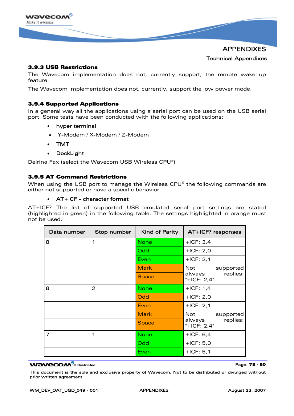 Appendixes | Rainbow Electronics FARGO MAESTRO 100 (with TCP_IP) User Manual | Page 784 / 787