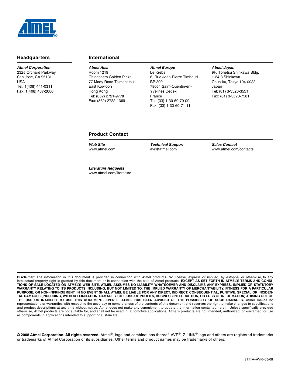 Rainbow Electronics AT86RF231 User Manual | Page 180 / 180