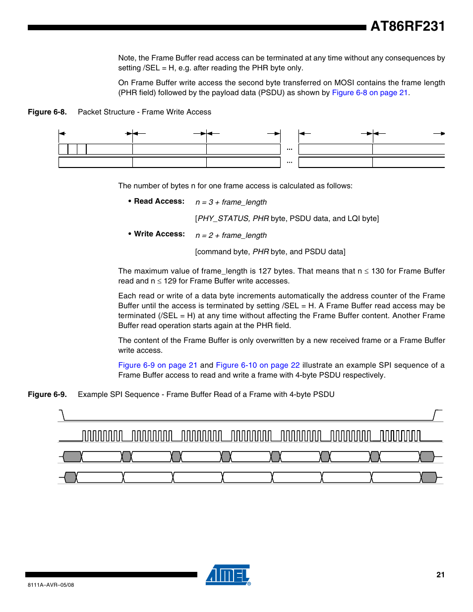 Rainbow Electronics AT86RF231 User Manual | Page 21 / 180