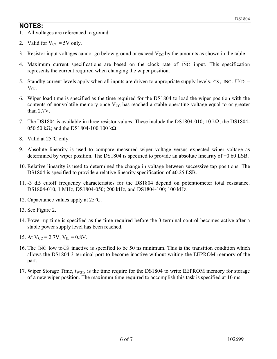 Rainbow Electronics DS1804 User Manual | Page 6 / 7