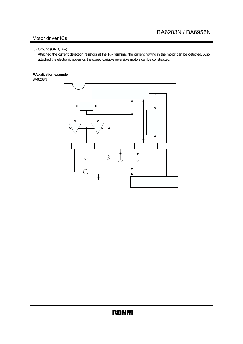 Motor driver ics | Rainbow Electronics BA6955N User Manual | Page 6 / 9