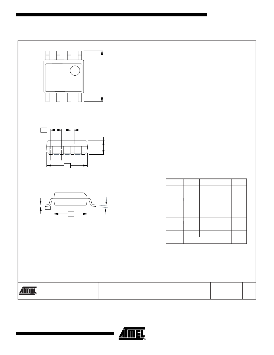 8s2 – eiaj soic, Top view side view end view | Rainbow Electronics AT25256 User Manual | Page 17 / 18