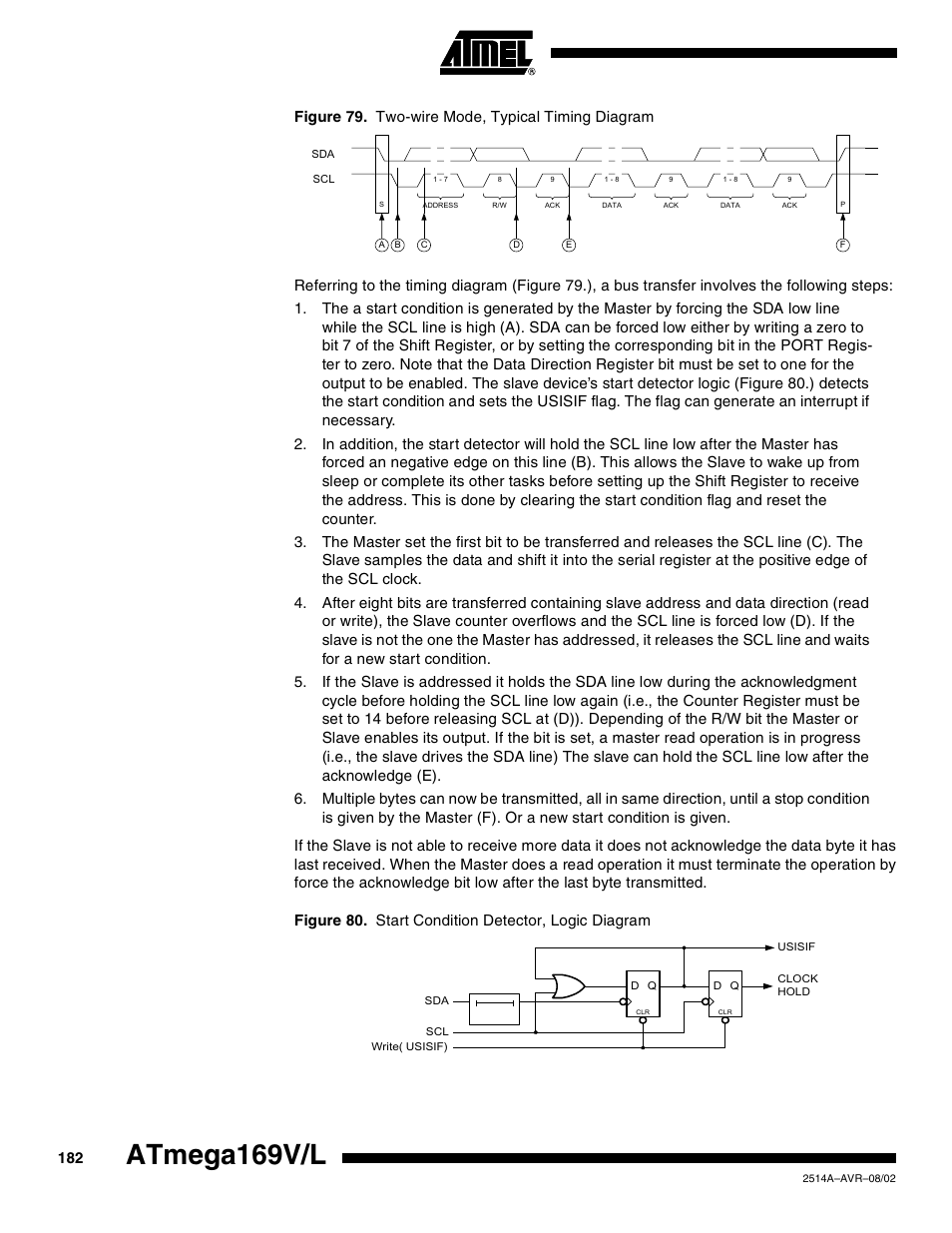 Atmega169v/l | Rainbow Electronics Atmega169L User Manual | Page 182 / 317