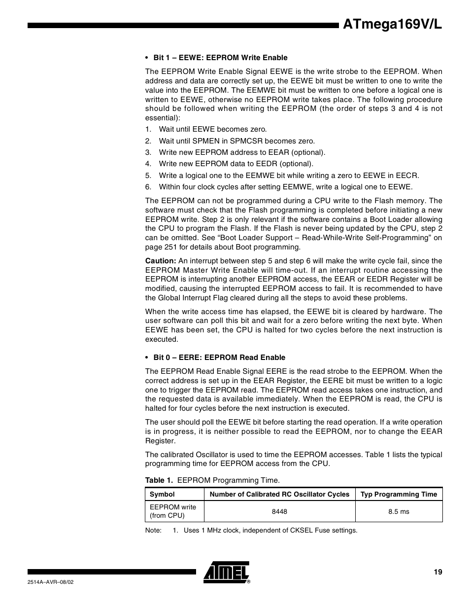 Atmega169v/l | Rainbow Electronics Atmega169L User Manual | Page 19 / 317