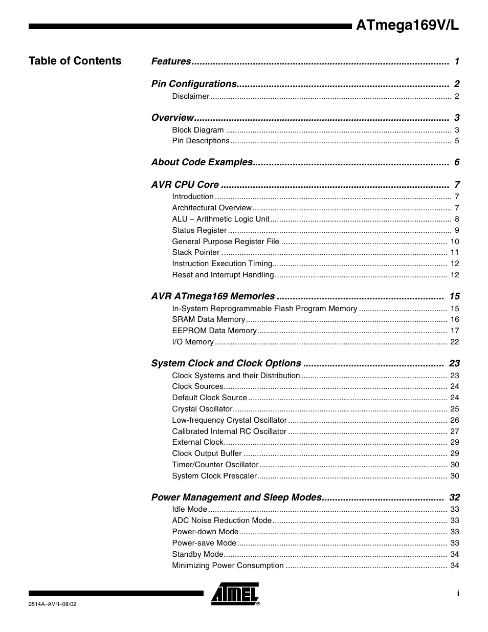 Rainbow Electronics Atmega169L User Manual | Page 311 / 317