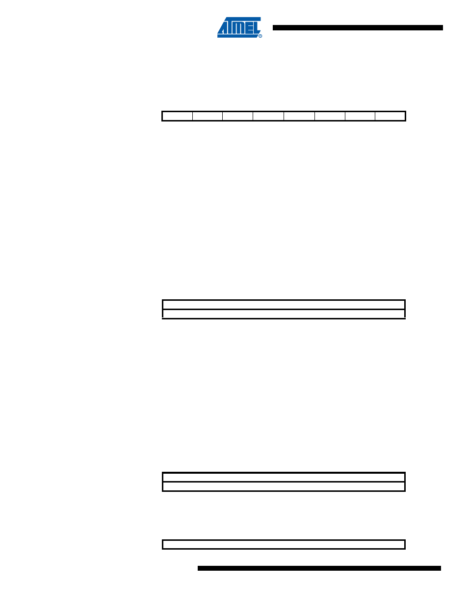 3 timer/counter1 control register c - tccr1c, 4 timer/counter1 - tcnt1h and tcnt1l, 5 output compare register 1 a - ocr1ah and ocr1al | 6 output compare register 1 b - ocr1bh and ocr1bl | Rainbow Electronics ATmega64C1 User Manual | Page 130 / 366