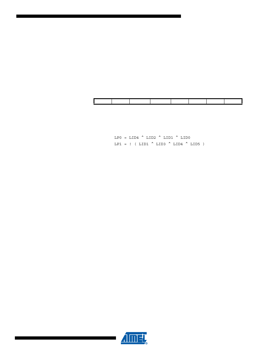 8 lin identifier register - linidr, Section 17.6.8 “lin identifier register | Rainbow Electronics ATmega64C1 User Manual | Page 225 / 366