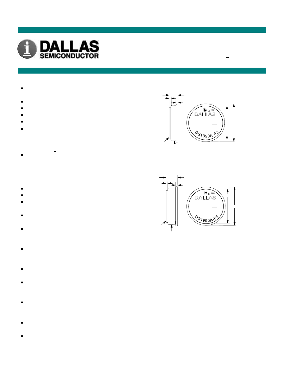 Rainbow Electronics DS1990A User Manual | 10 pages