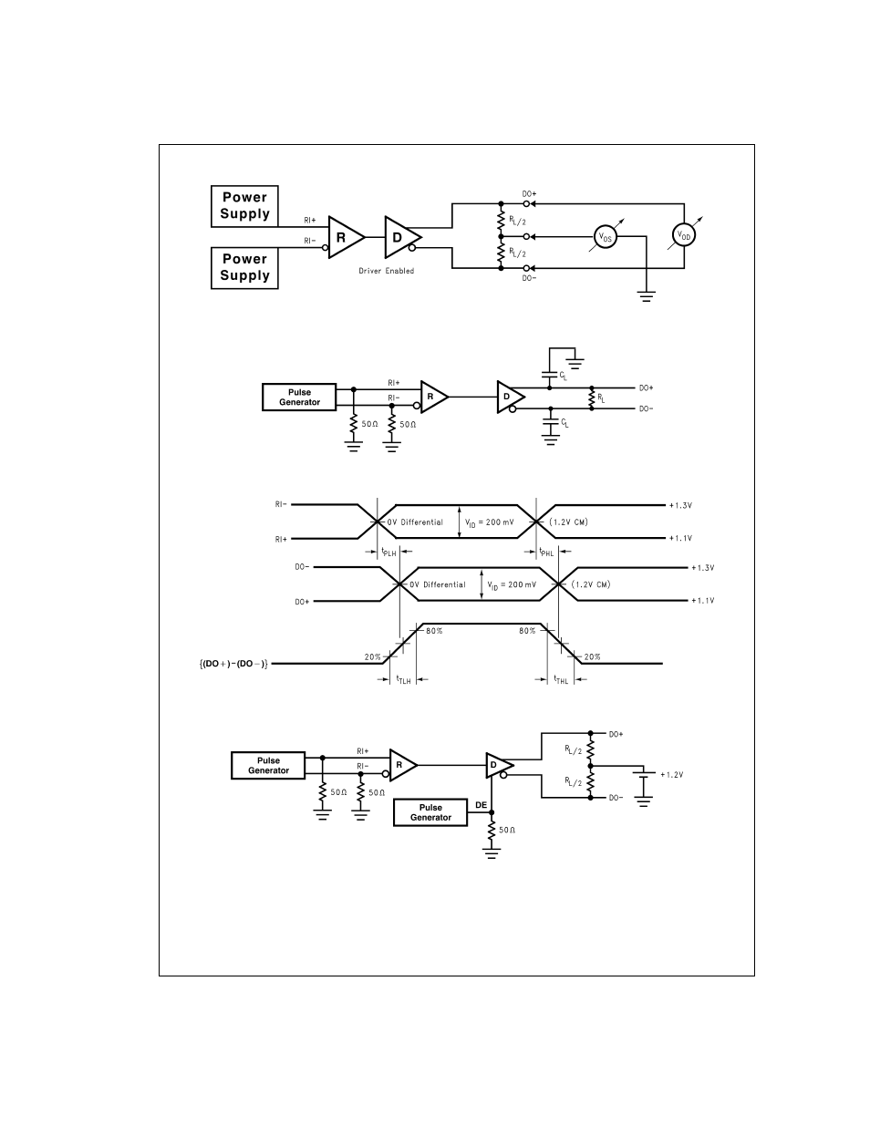 Test circuits and timing waveforms | Rainbow Electronics DS92LV222A User Manual | Page 4 / 8