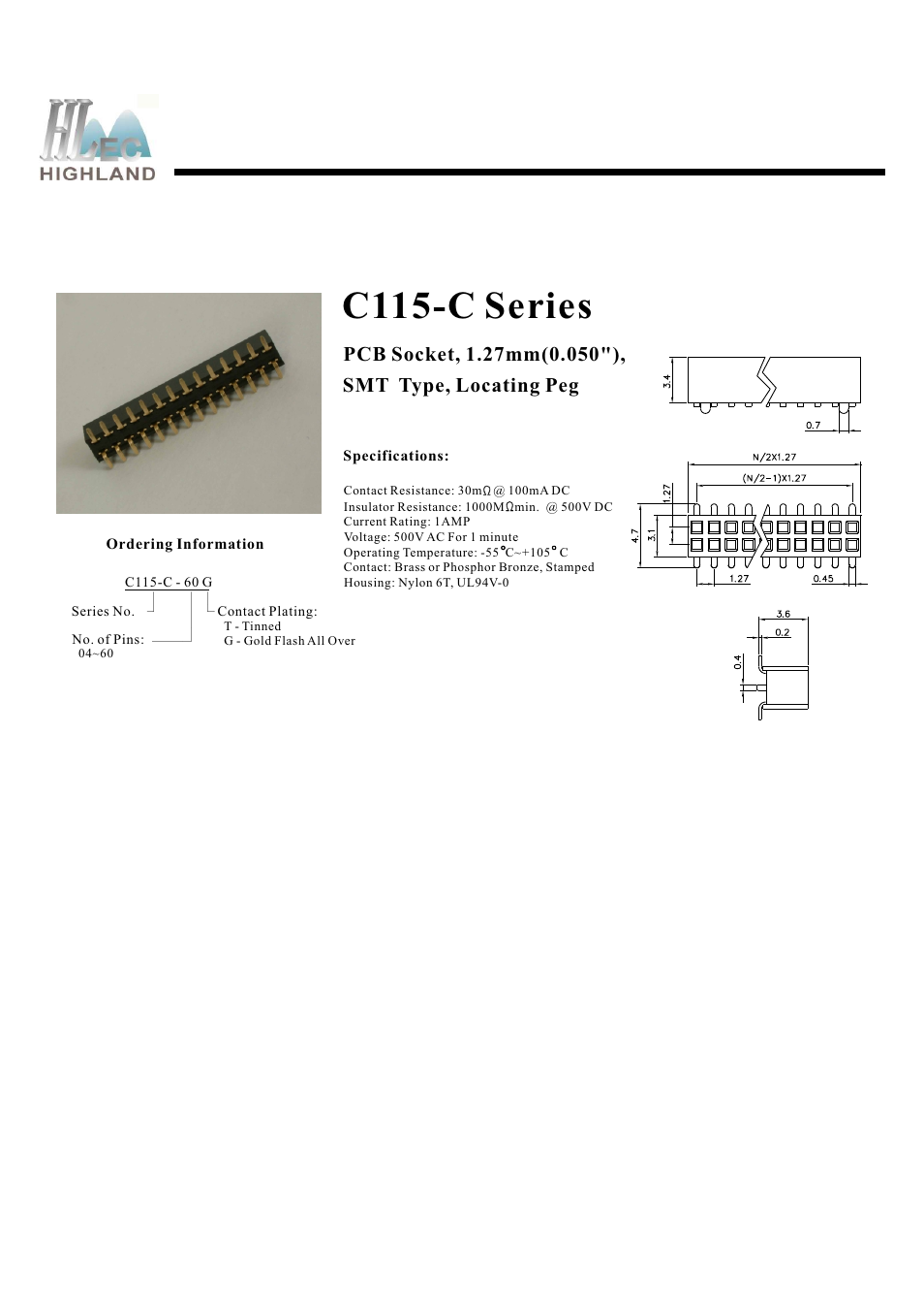 Rainbow Electronics C115-C Series User Manual | 1 page