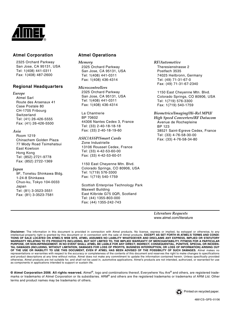 Rainbow Electronics ATR0622 User Manual | Page 26 / 26