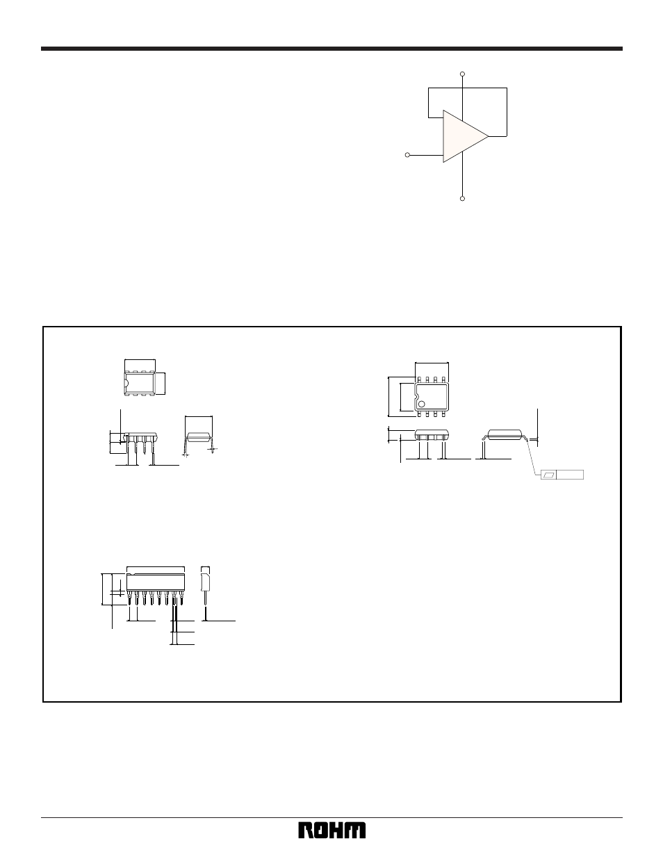 Exteral dimensions (units: mm), Dip8 sop8 sip8, Fig.9 unused circuit connections | Rainbow Electronics BA4560N User Manual | Page 4 / 4