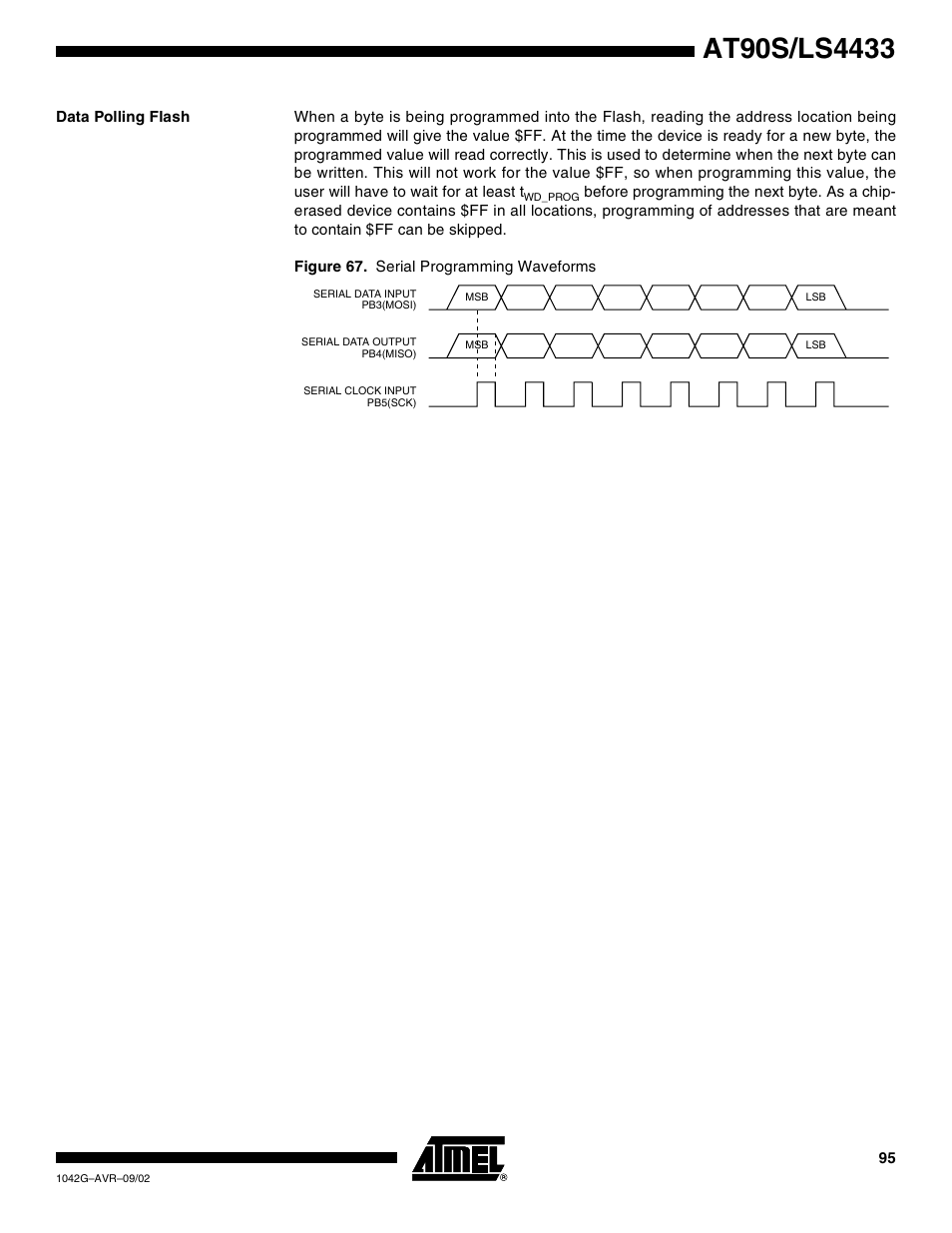 Data polling flash | Rainbow Electronics AT90LS4433 User Manual | Page 95 / 125