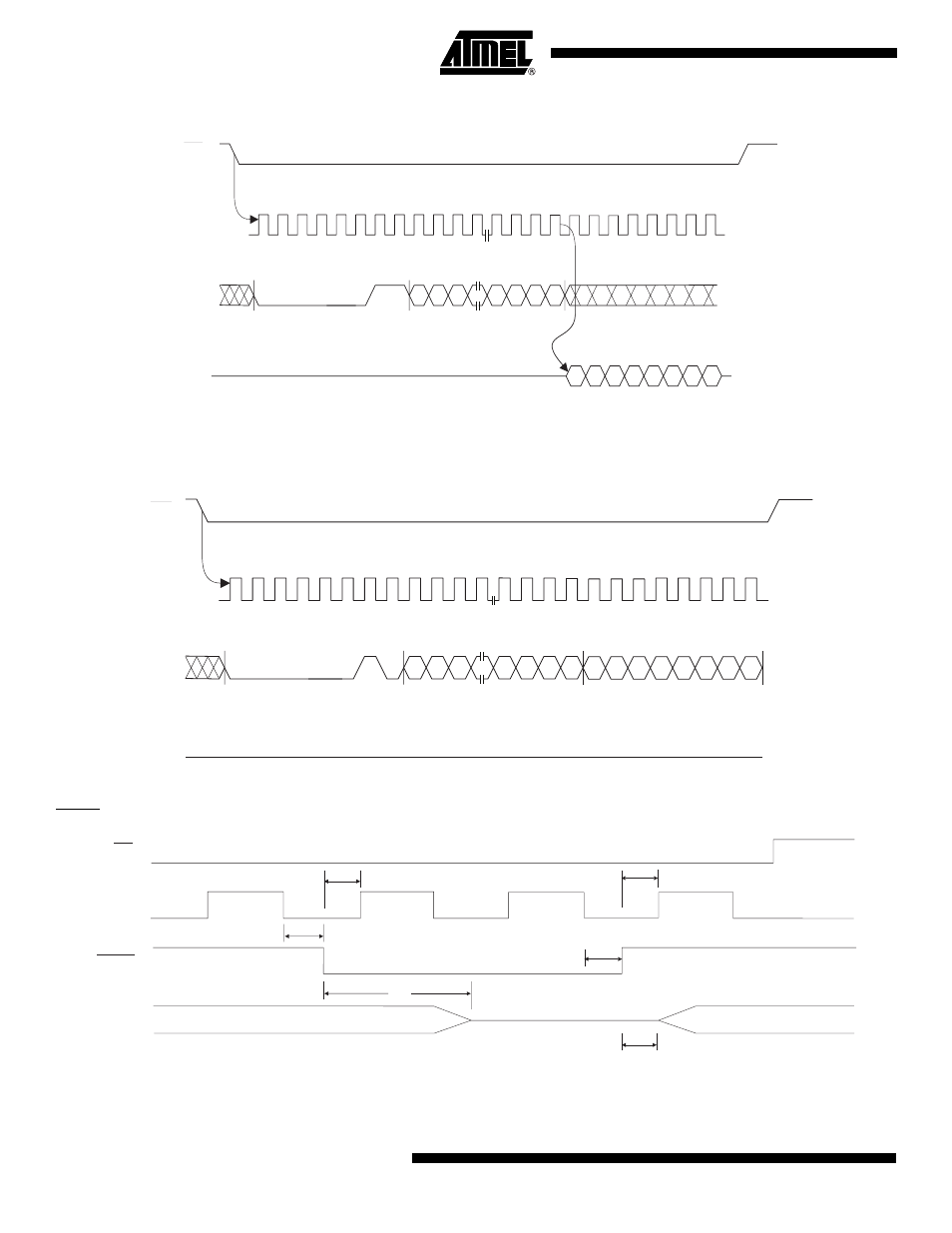 Read timing, Write timing, Hold timing | Rainbow Electronics AT25640 User Manual | Page 12 / 19