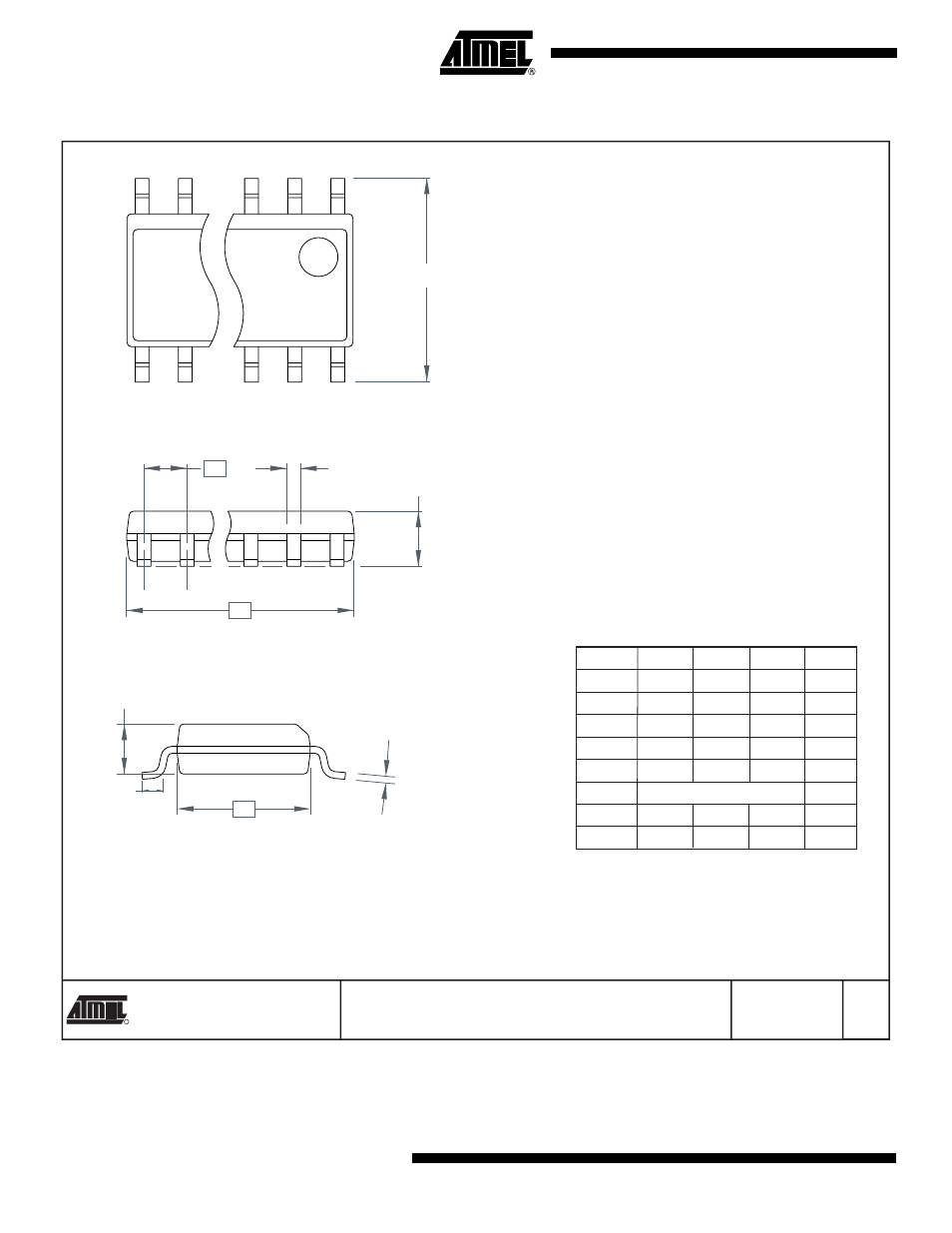 8s1 – jedec soic, Top view, End view | Side view | Rainbow Electronics AT25640 User Manual | Page 18 / 19