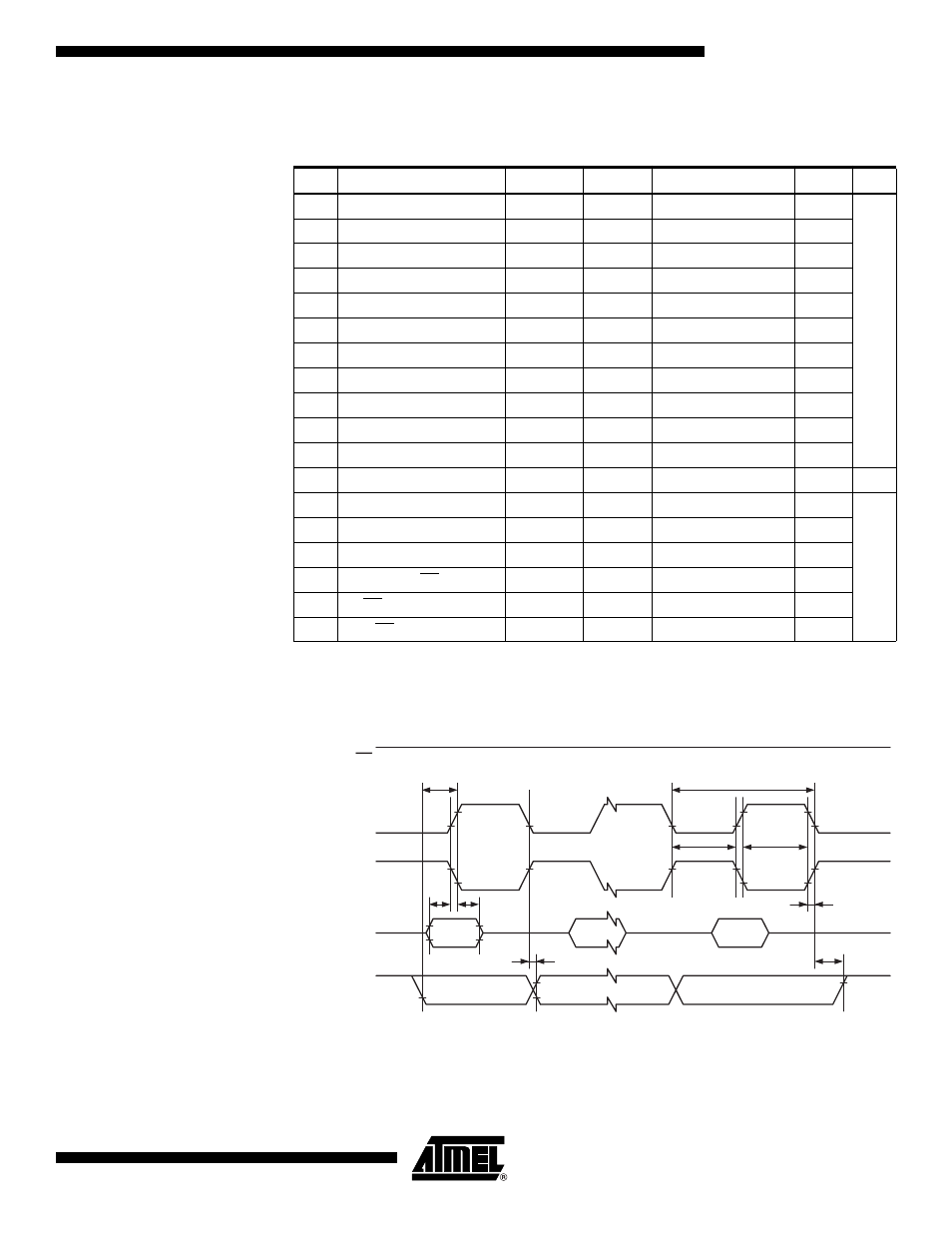 Spi timing characteristics, Atmega162/v | Rainbow Electronics ATmega162V User Manual | Page 267 / 323