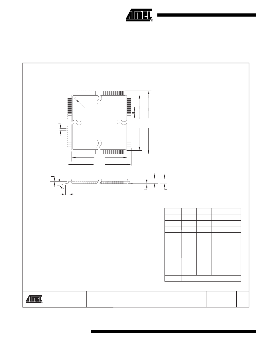Packaging information, Atmega162/v | Rainbow Electronics ATmega162V User Manual | Page 310 / 323