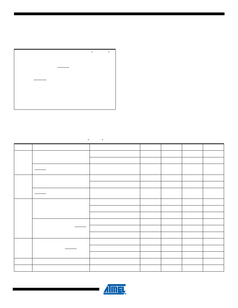 Electrical characteristics, 1 absolute maximum ratings, 2 dc characteristics | Electrical, Electri | Rainbow Electronics ATtiny43U User Manual | Page 155 / 182