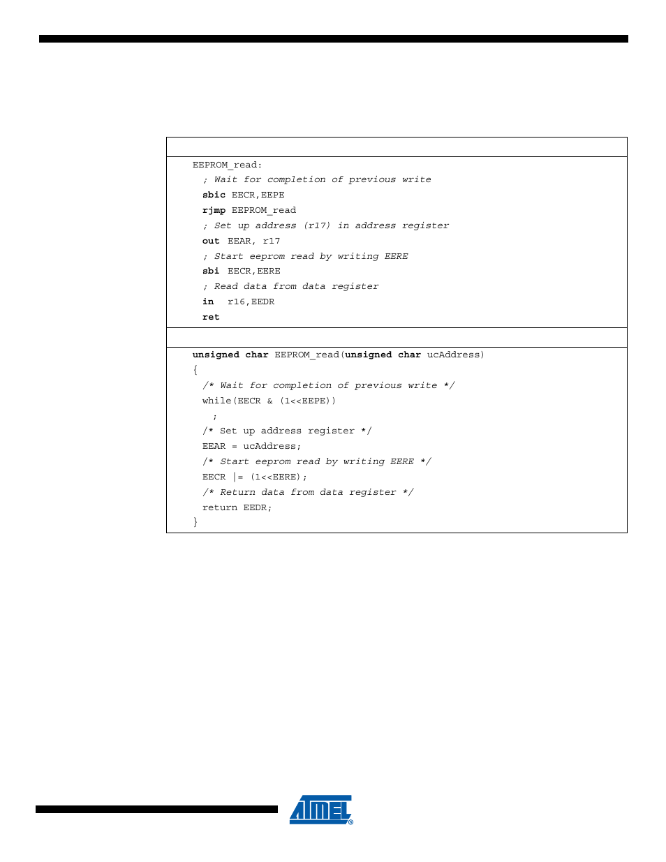 6 preventing eeprom corruption | Rainbow Electronics ATtiny43U User Manual | Page 19 / 182