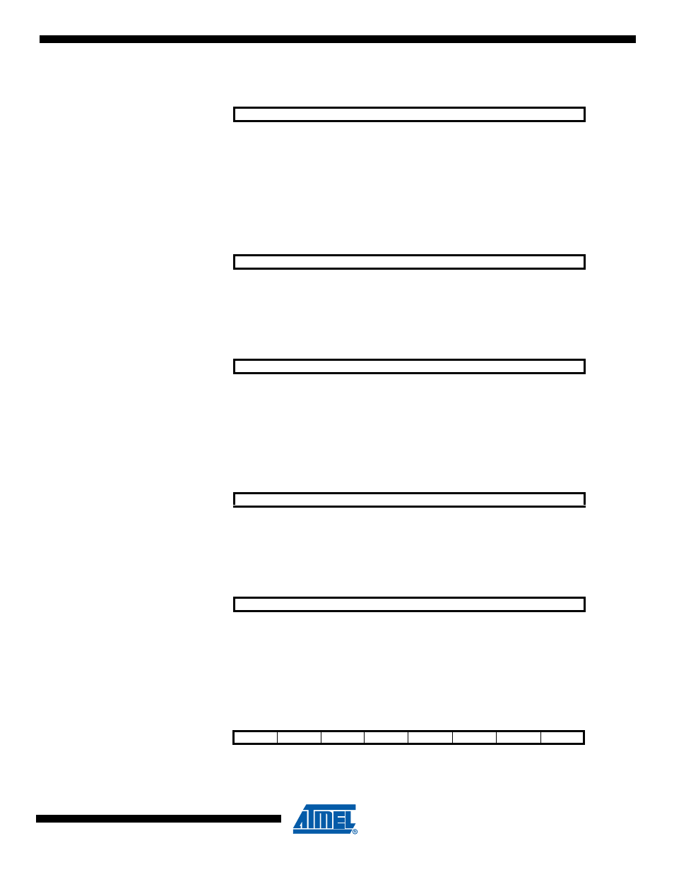 6 tcnt1 – timer/counter register, 7 ocr0a – output compare register a, 8 ocr1a – output compare register a | 9 ocr0b – output compare register b, 10 ocr1b – output compare register b | Rainbow Electronics ATtiny43U User Manual | Page 95 / 182