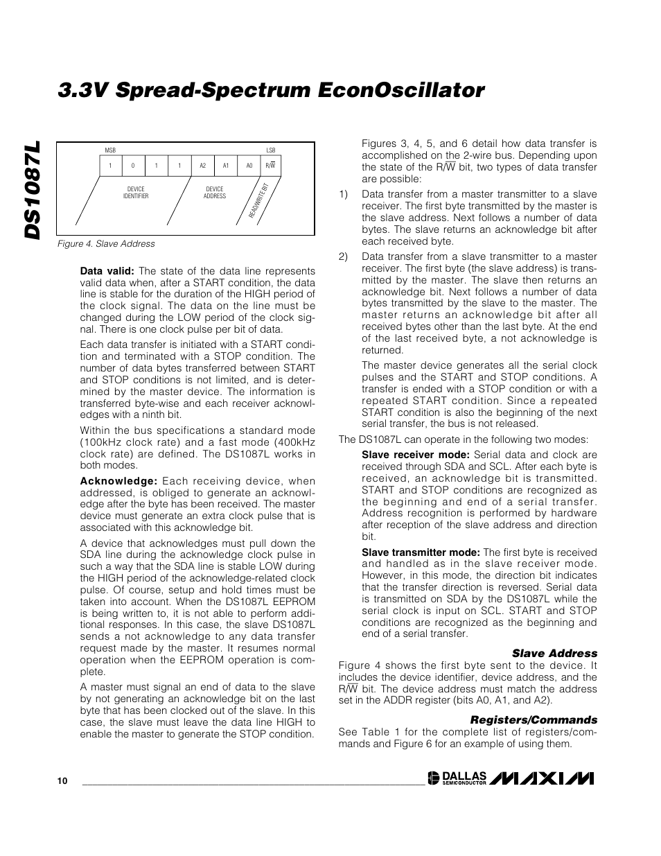 Rainbow Electronics DS1087L User Manual | Page 10 / 12