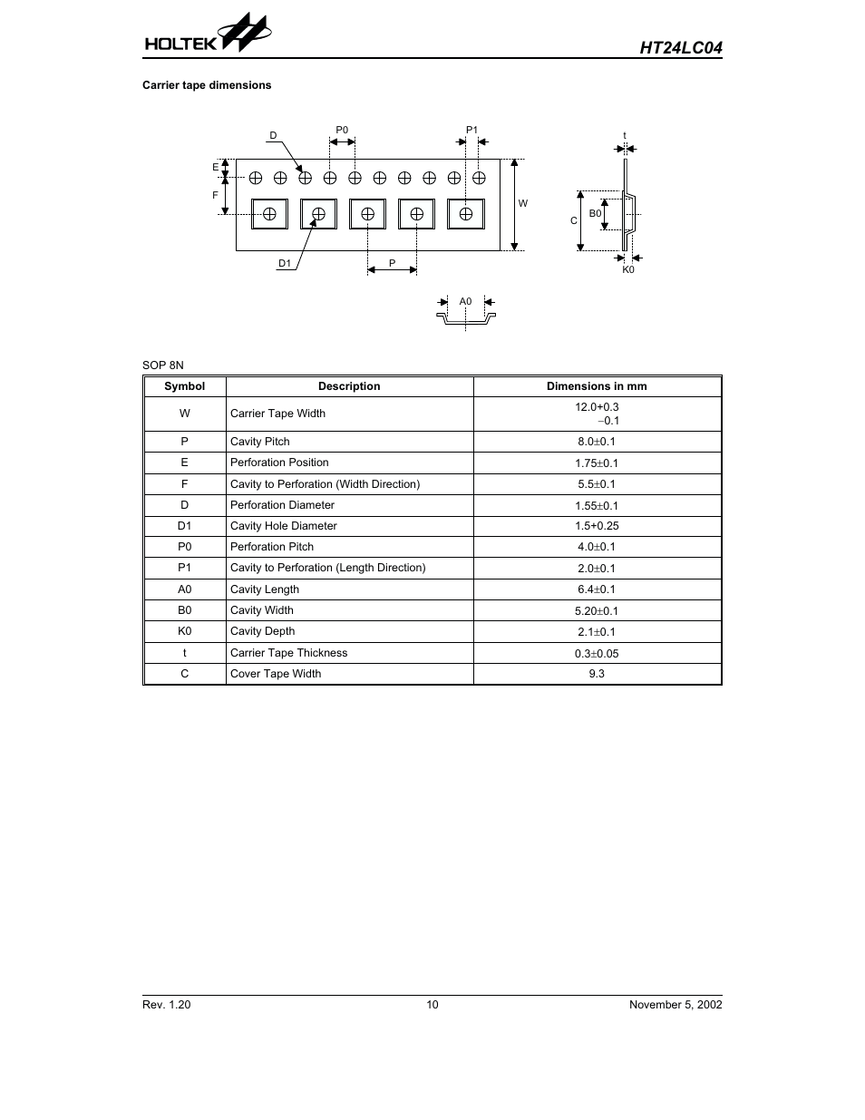 Ht24lc04 | Rainbow Electronics HT24LC04 User Manual | Page 10 / 11