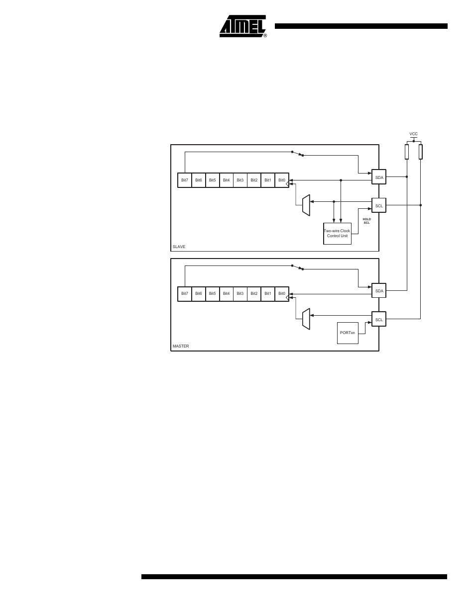 Two-wire mode, Attiny2313 | Rainbow Electronics ATtiny2313 User Manual | Page 144 / 211