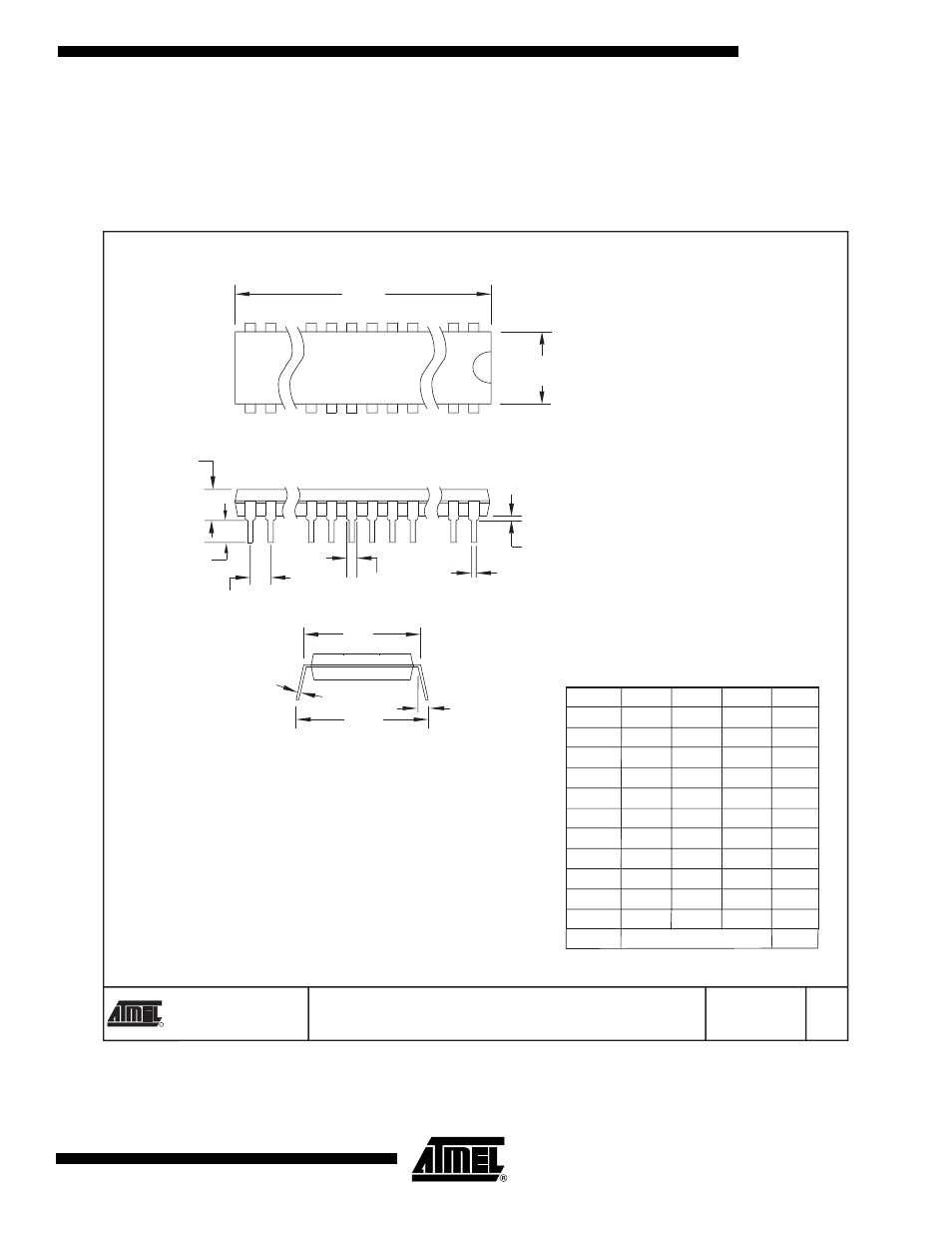 Packaging information, 20p3, Attiny2313 | Rainbow Electronics ATtiny2313 User Manual | Page 203 / 211