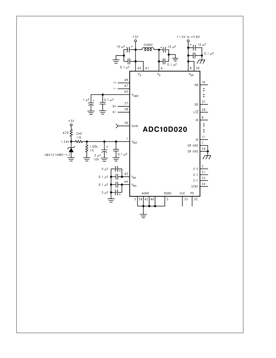 Figure 6. setting an accurate reference voltage, Figure 6, Applications information | Rainbow Electronics ADC10D020 User Manual | Page 27 / 32