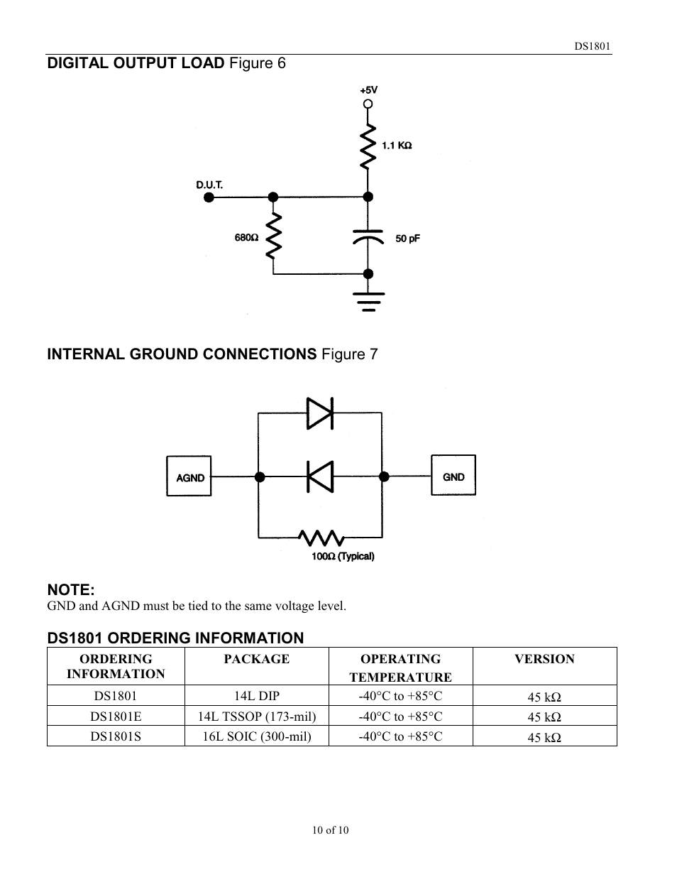 Rainbow Electronics DS1801 User Manual | Page 10 / 10