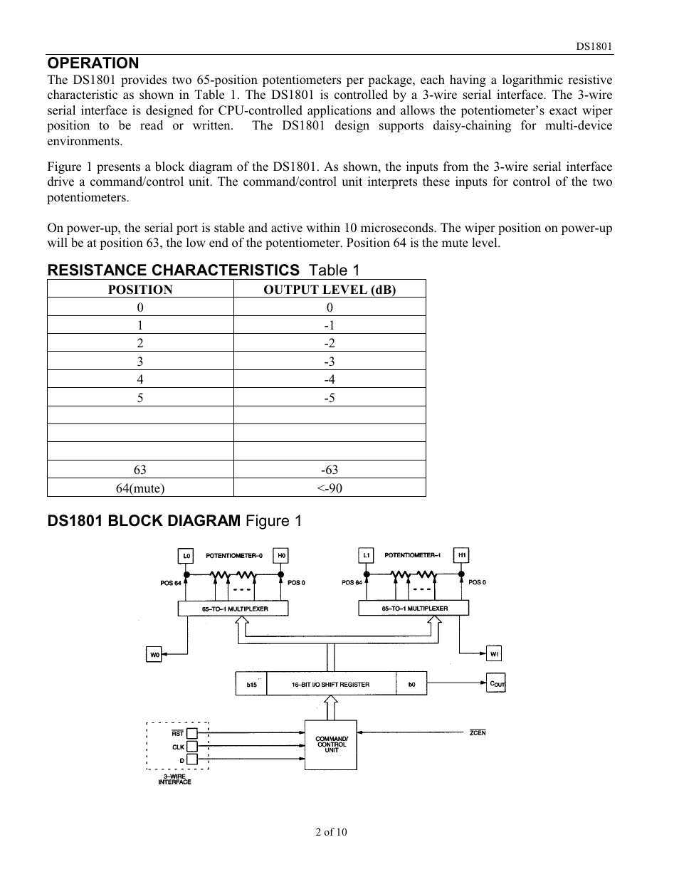 Rainbow Electronics DS1801 User Manual | Page 2 / 10