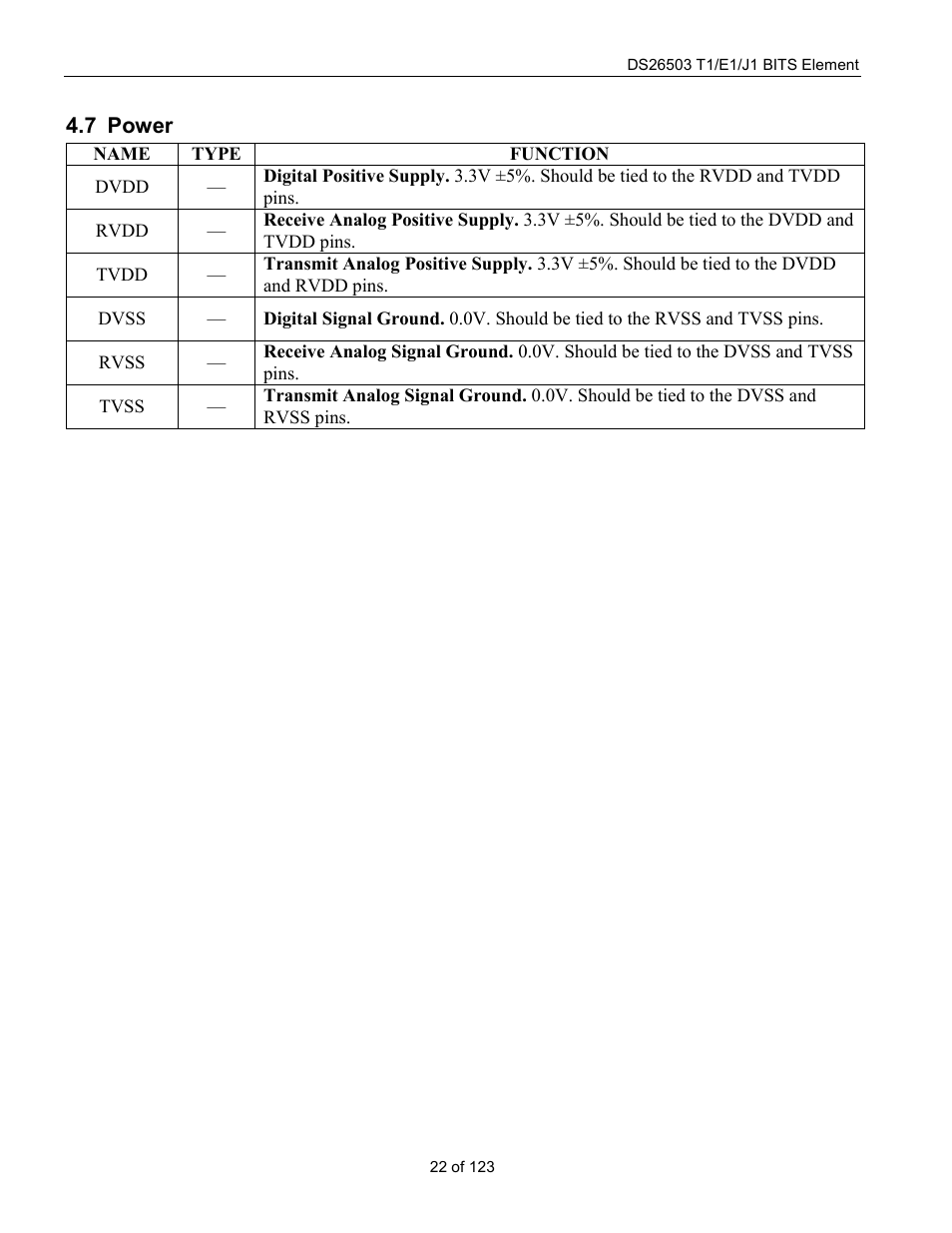 Power, Ower | Rainbow Electronics DS26503 User Manual | Page 22 / 123