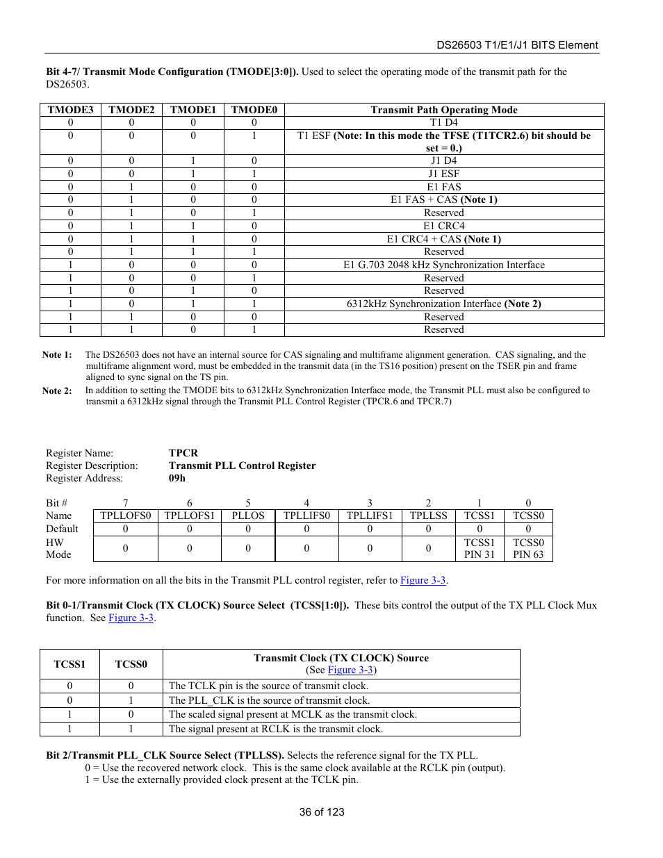 Rainbow Electronics DS26503 User Manual | Page 36 / 123