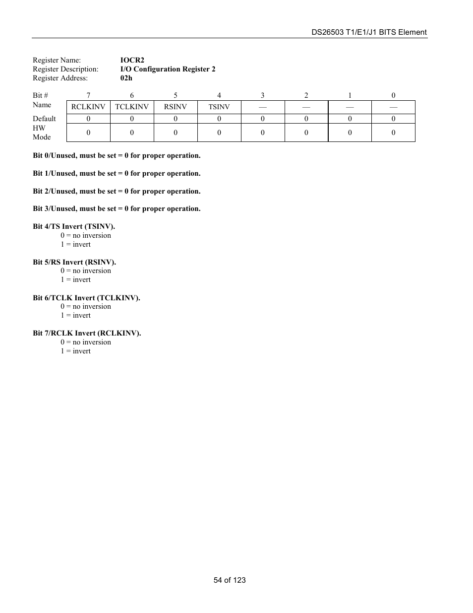 Rainbow Electronics DS26503 User Manual | Page 54 / 123
