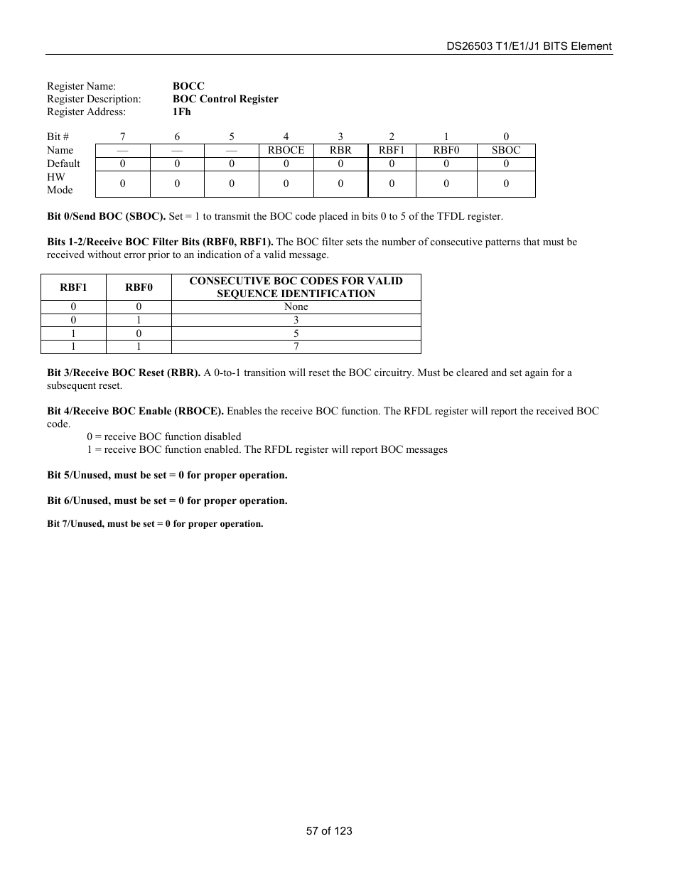 Rainbow Electronics DS26503 User Manual | Page 57 / 123