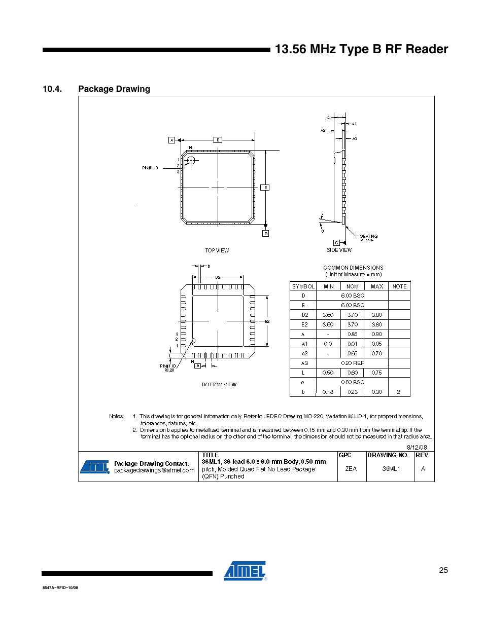 56 mhz type b rf reader | Rainbow Electronics AT88RF1354 User Manual | Page 25 / 50